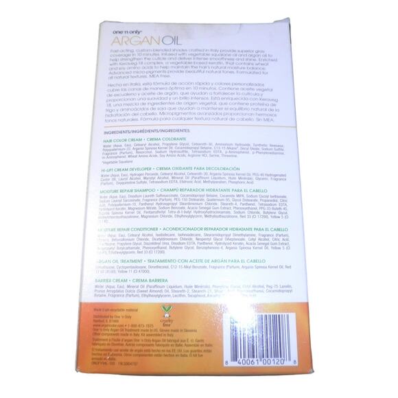 One 'n Only Argan OilFast 10 Permanent Hair Color Kit HL-100 Cool Hi-Lift Blonde - Picture 3 of 5